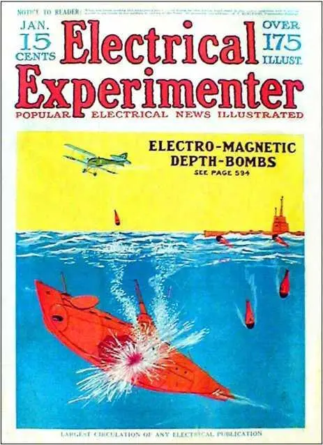 Электромагнитные глубинные бомбы The Electrical Experimenter 1918 январь - фото 29