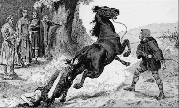 Смерть Брунгильды Из книги История Франции в иллюстрациях А Гробе - фото 19