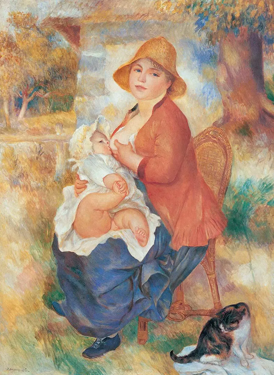 Кормящая мать Алина с сыном Пьером третий вариант 1886 737 54 см - фото 81