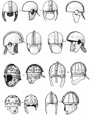 Различные типы композитных шлемов IV начала V в FeugereM Casques antiques - фото 18