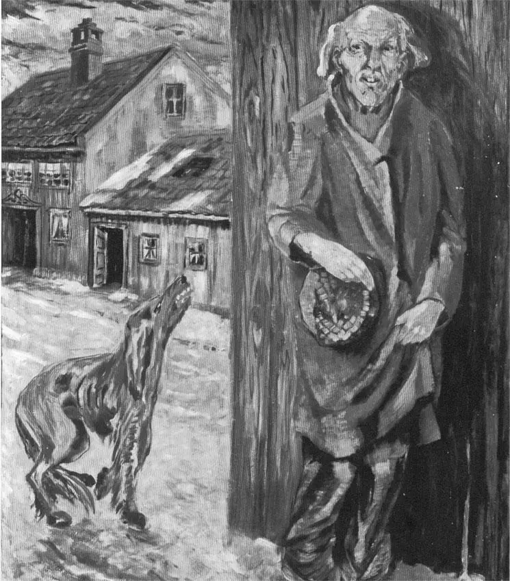 Бродяга и собака Аксель Вальдемар Юхансен 1920 год Частная коллекция Осло - фото 11