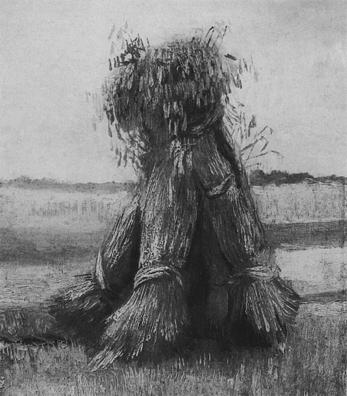 Пшеничные снопы в поле Винсент Ван Гог 1885 год Музей КрёллерМюллер - фото 25