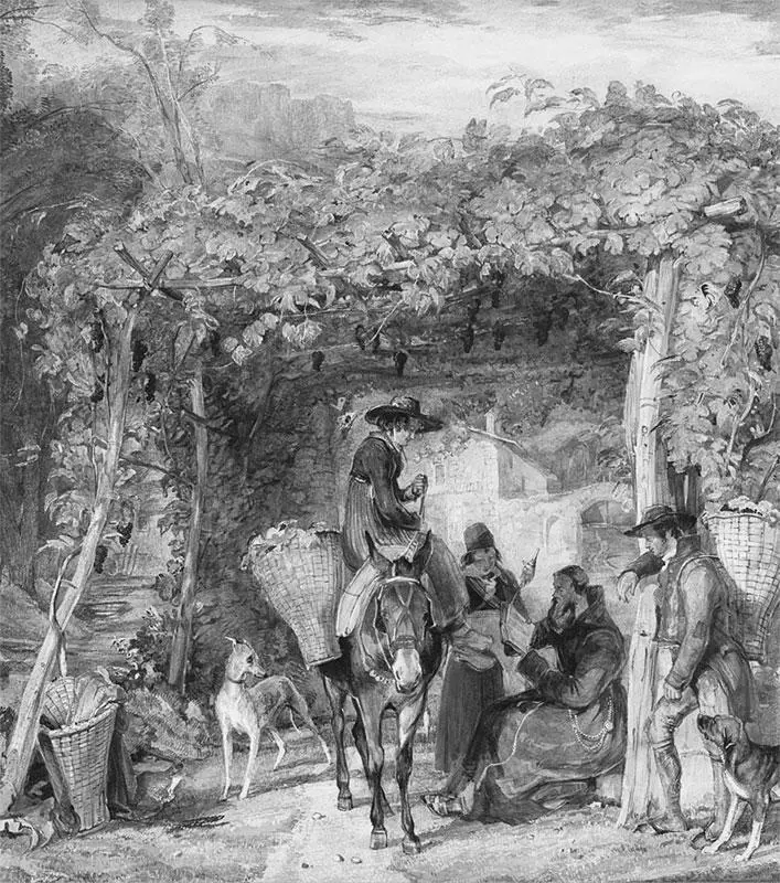 На винограднике Джон Фредерик Льюис Около 1829 года Йельский центр - фото 30