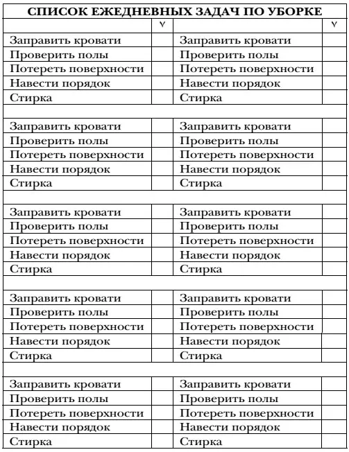 Еженедельные задания Ежедневные задачи по уборке идут рука об руку с - фото 2