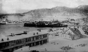 Порт АКО зимой Конец 1930х гг Управление АКО в 1940 г Зимний - фото 34