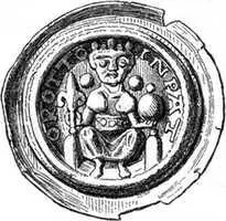 Серебряный брактеат Оттона IV 11981215 Однако согласие с папой было - фото 253