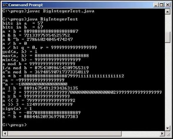 Рис 44Методы класса BigInteger в программе BigIntegerTest Обратите - фото 19