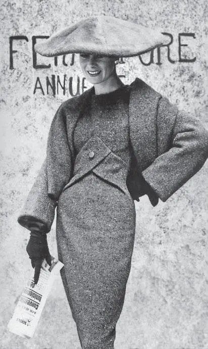 Силуэт Y стиля new look 1955 Иногда весьма редко Кристиан Диор - фото 156