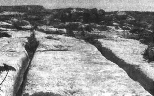 Рис 122 Следы повозок Вся поверхность острова прочерчена глубокими - фото 83