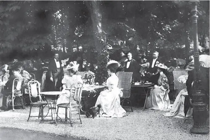 Дамы на скачках в летнем кафе 1890 Фонд А Васильева А Гильом На скачках - фото 15