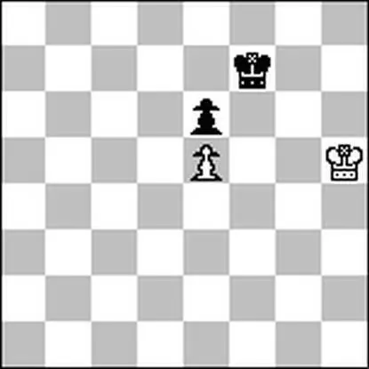 Белые обходят противника 1Крh6 Крf8 2Крg6 Кре7 3Крg7 Кре8 4Крf6 Крd7 - фото 72