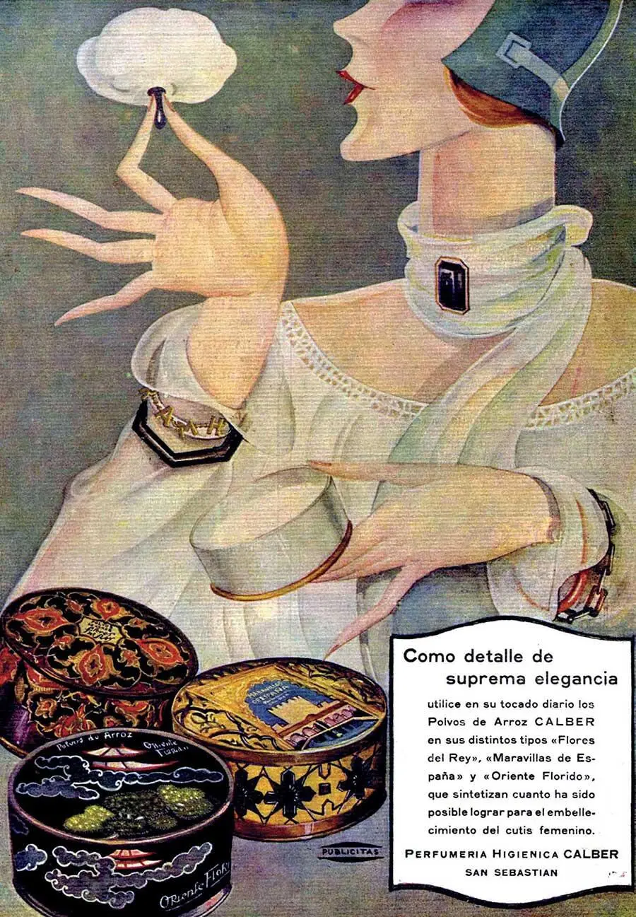 Декоративная рассыпчатая пудра испанской марки Perfumeria 1929 год К началу - фото 136