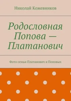 Николай Кожевников - Родословная Попова — Платанович