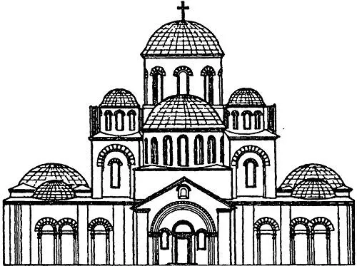 Десятинная церковь Реконструкция Н А Холостенко Киевский любитель старины - фото 5
