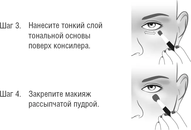 Макияж для маскировки темных кругов под глазами Освещение у меня в кабинете - фото 24
