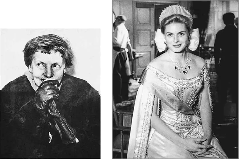 Самозванка Анна Андерсон в 1955 году и Ингрид Бергман в главной роли в фильме - фото 142