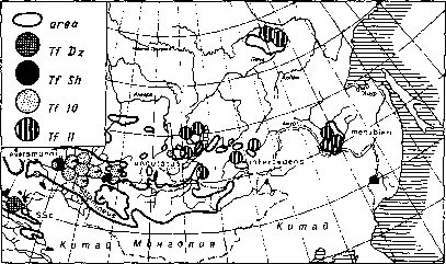 Рис 254 Геногеография трансферринов длиннохвостого суслика Spermophilus - фото 252