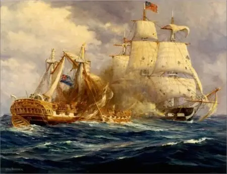 USS Constitution против HMS Guerriere Худ Э Фишер 1822 г 2 октября 1812 - фото 18
