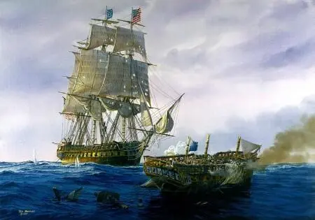 Бой между USS Constitution и HMS Java Худ Т Фримен 2001 г Сдавшийся - фото 22