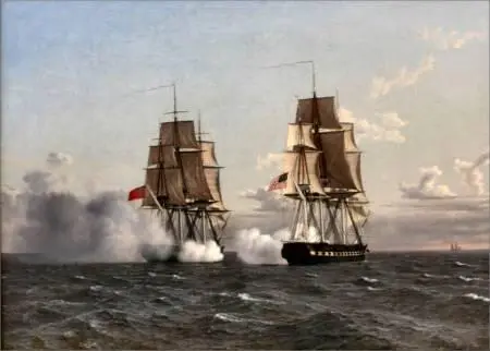 Бой между HMS Shannon и USS Сhesapeake Худ К Эксерберг 1836 г В 1800 - фото 25