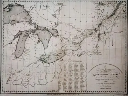 Карта района Великих Озер Онтарио Поскольку как мы уже писали летом 1812 - фото 32