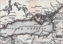 Карта озера Онтарио Первое боевое столкновение произошло 5 июля 1812 года мы - фото 33