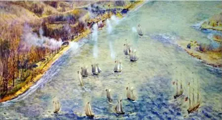Обстрел Йорка с моря Акварель Неизв худ 1914 год Канадская публичная - фото 35
