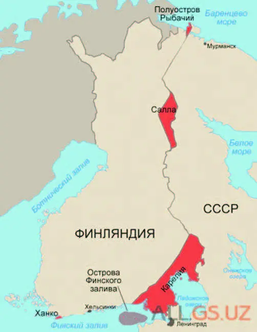 Территориальные приобретения СССР после войны с Финляндией На крайнем севере - фото 188