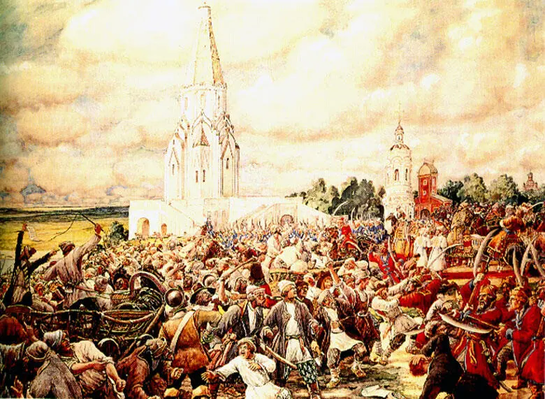 Подавление Медного бунта в Коломенском Э Лисснер 1939 г Стрелецкий бунт - фото 2