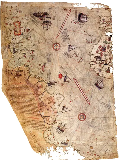 Карта Пири Рейса В нижней ее части показаны Антарктида и маленькие островки - фото 4