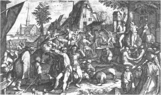 Рис 11 Кермис в деревне Гиллис ван Брин 1593 г Рис 12 Крестьянская - фото 180