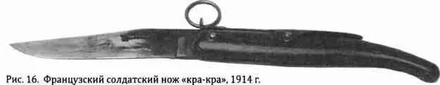 Рис 18 Солдатский траншейный нож Длина клинка 150 мм 1915 г - фото 346