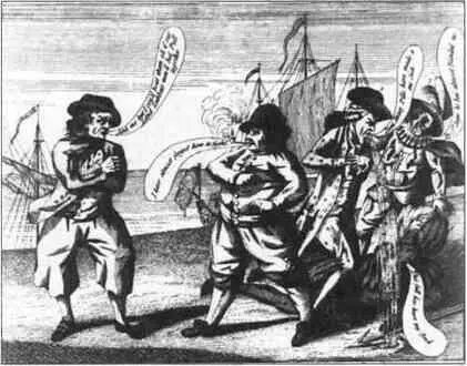 Рис 19 Английский моряк дерётся с четырьмя американцами Лондон 1781 г Так - фото 491