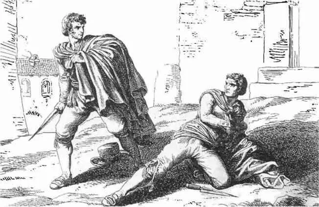 Рис 28 Дуэль булли Бартоломео Пинелли 1823 г Булли держались обособленно и - фото 87