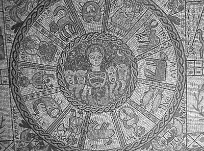 Рис 85 Часть напольной мозаики синагоги Бета Альфа с изображением - фото 102
