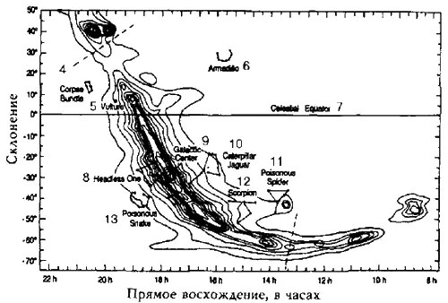 Рис 93 Карта изофот галактического фонового радиоизлучения на которой для - фото 110