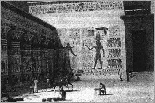 Илл 12 Масштабная модель воссоздает облик храмового комплекса МединетАбу в - фото 5