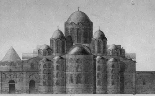 2 храм Св Софии в Киеве реконструкция вида здания в XII в 3 Голубая - фото 24