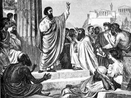 Илл 22 Настенная роспись в Старой Аудитории Св Павел ведёт проповедь в - фото 22