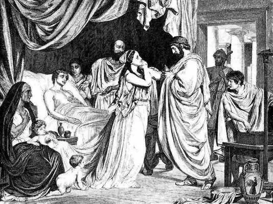 Илл 23 Настенная роспись в Старой Аудитории Больной Гиппократ в постели в - фото 23