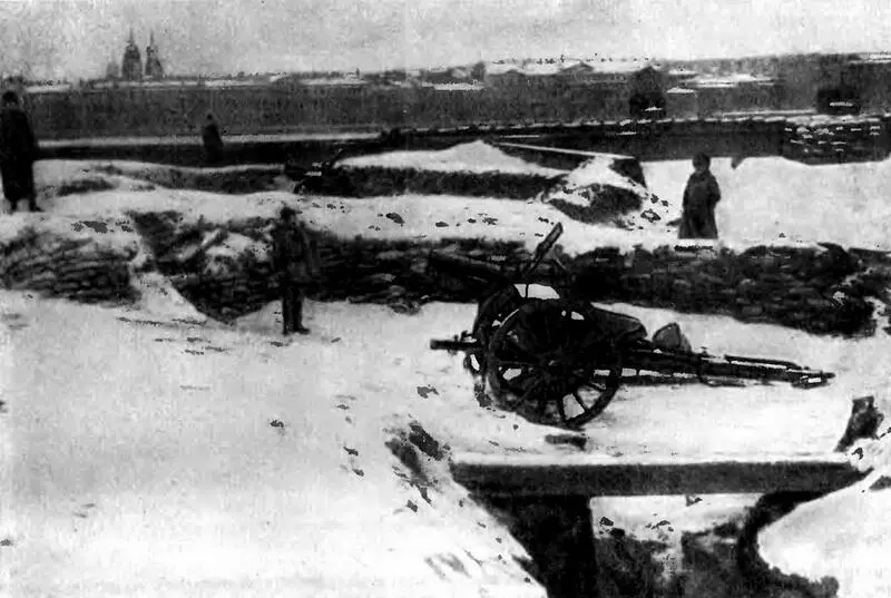 Оборонительные укрепления в Петрограде Ноябрь 1919 г Фото Таков был план - фото 149