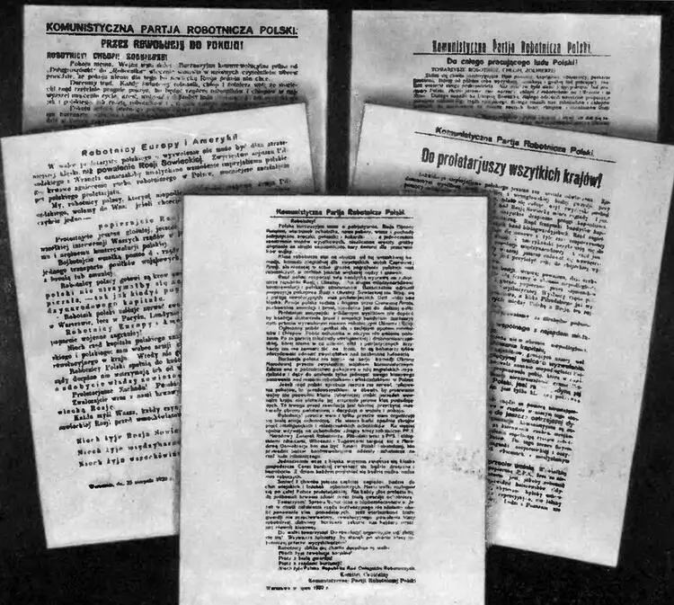 Листовки Коммунистической рабочей партии Польши 1920 г Фотокопия Мирные - фото 18