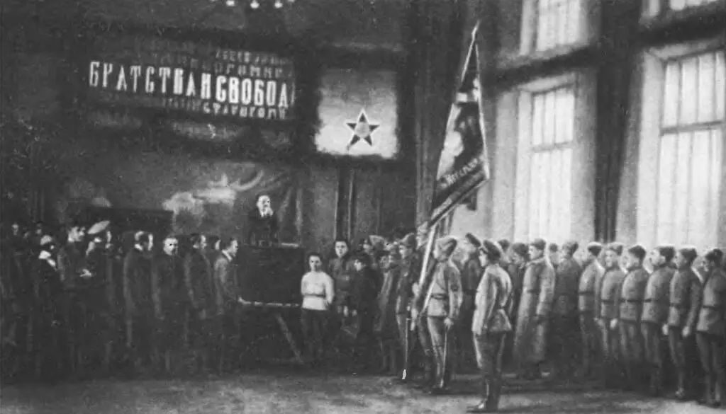 Выступление В И Ленина на Первых Московских командных курсах тяжелой - фото 58