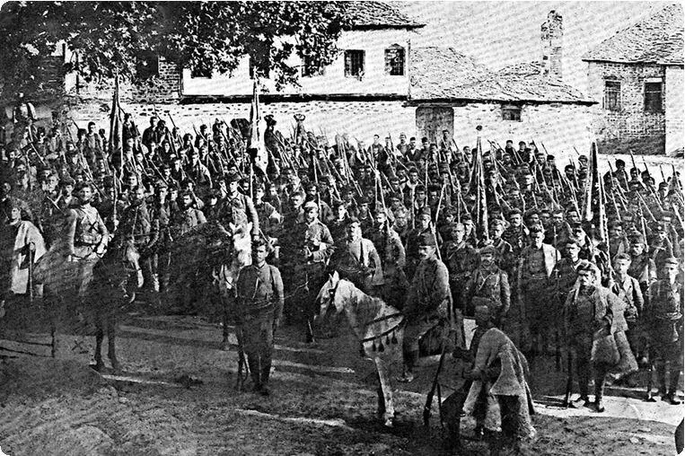 Отряд участников Илинденского восстания Фото 1903 год Османская армия - фото 17