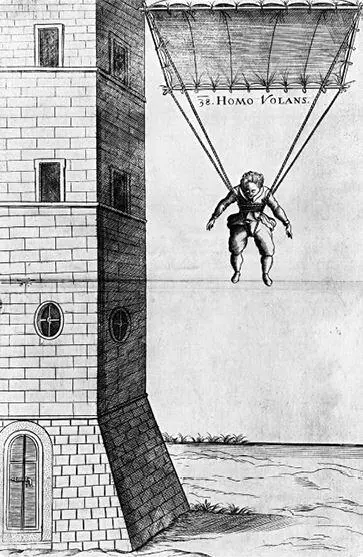 Homo volans Рисунок из книги Фаусто Веранцио Новые машины изданной в - фото 149