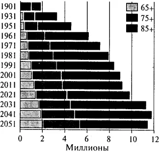 Рис 65Пожилое население в Великобритании 19012051 гг Источник OPCS - фото 31