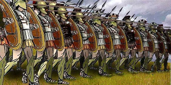 Греческая фаланга времён битвы при Марафоне На этот раз флот с посаженным на - фото 45