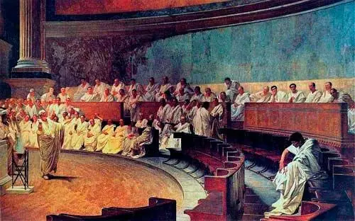 Речь Цицерона против Катилины Картины Ч Маккари 1889 Глава заговора бежал - фото 76