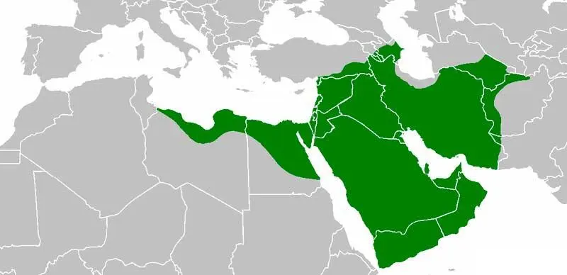 Границы халифата к моменту смерти Омара 644 57 Образование и расширение - фото 14