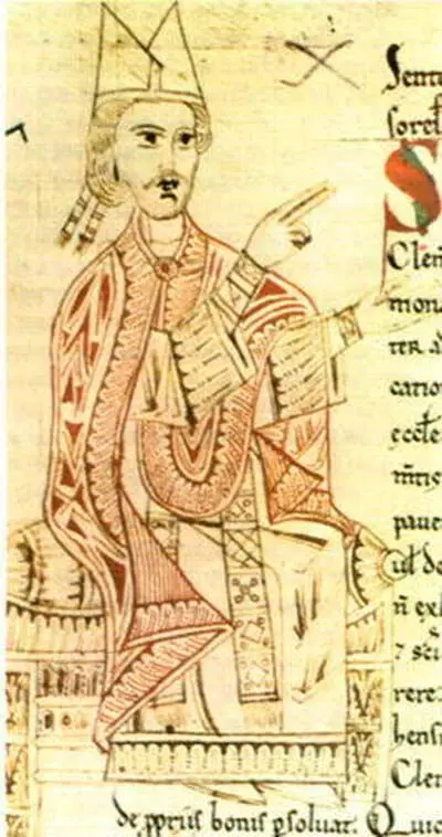 Папа Григорий VII Рисунок из рукописи XI столетия 117 Реформы Григория VII - фото 25